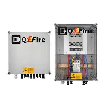 QFire Feuerwehrschalter Photovoltaik Variante LITE standardisierte wirtschaftliche Loesung
